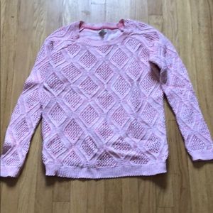 Sonoma Pink Crew Neck Sweater